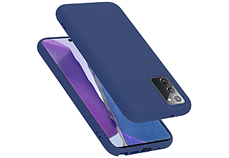 carcasa de móvil  - Funda flexible para móvil - Carcasa de TPU Silicona ultrafina CADORABO, Samsung, Galaxy NOTE 20, liquid azul