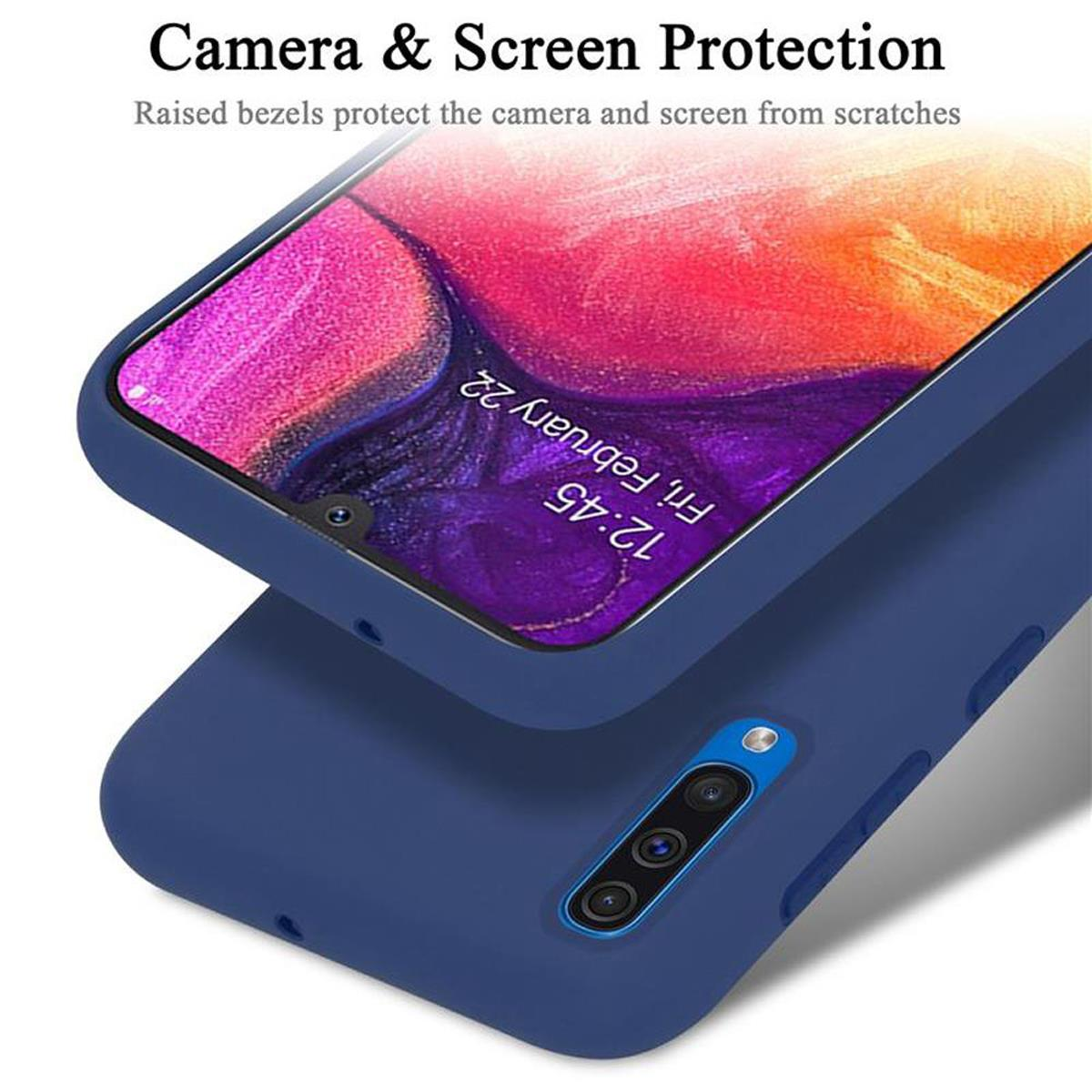 im Liquid 4G A50 A50s Style, Silicone Samsung, CADORABO / Backcover, Hülle BLAU LIQUID Galaxy A30s, / Case