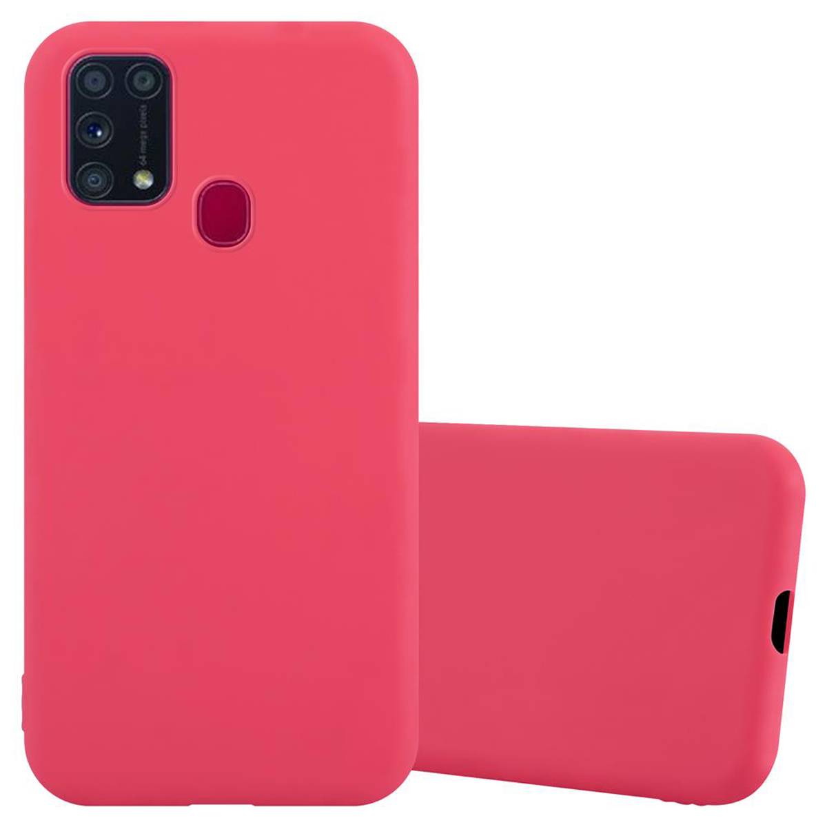 M31, Hülle TPU Candy CADORABO Galaxy Samsung, ROT Style, Backcover, CANDY im