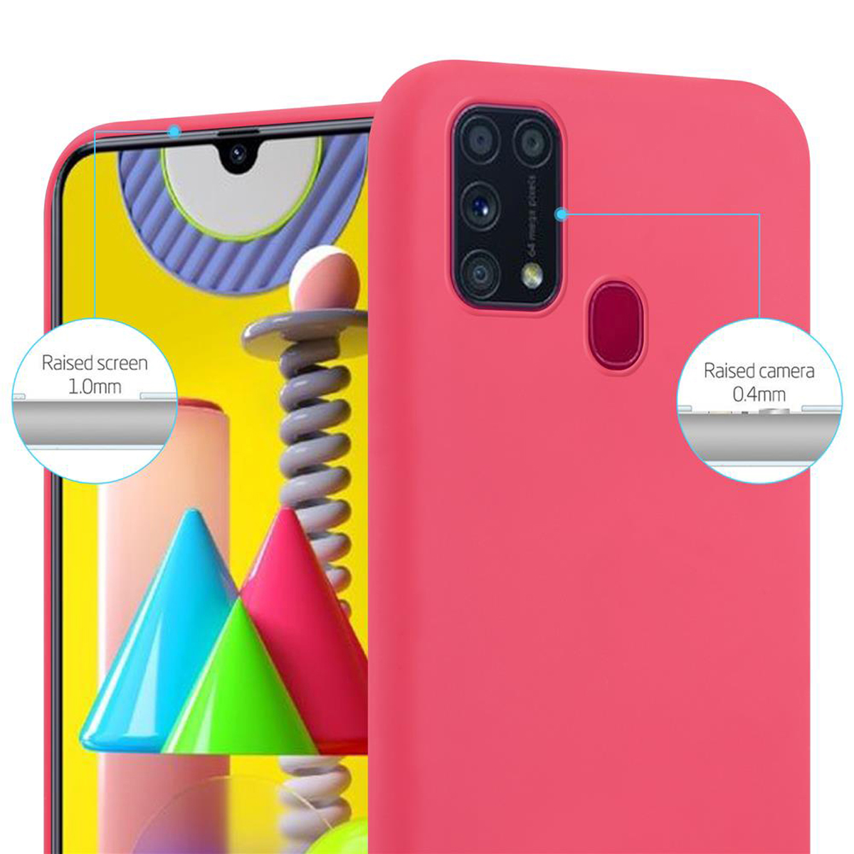 TPU Backcover, im ROT CADORABO Style, Galaxy M31, Hülle Candy CANDY Samsung,
