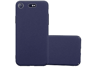 carcasa de móvil  - Funda rígida para móvil de plástico duro – Carcasa Hard Cover protección CADORABO, Sony, Xperia XZ1 Compact, frosty azul