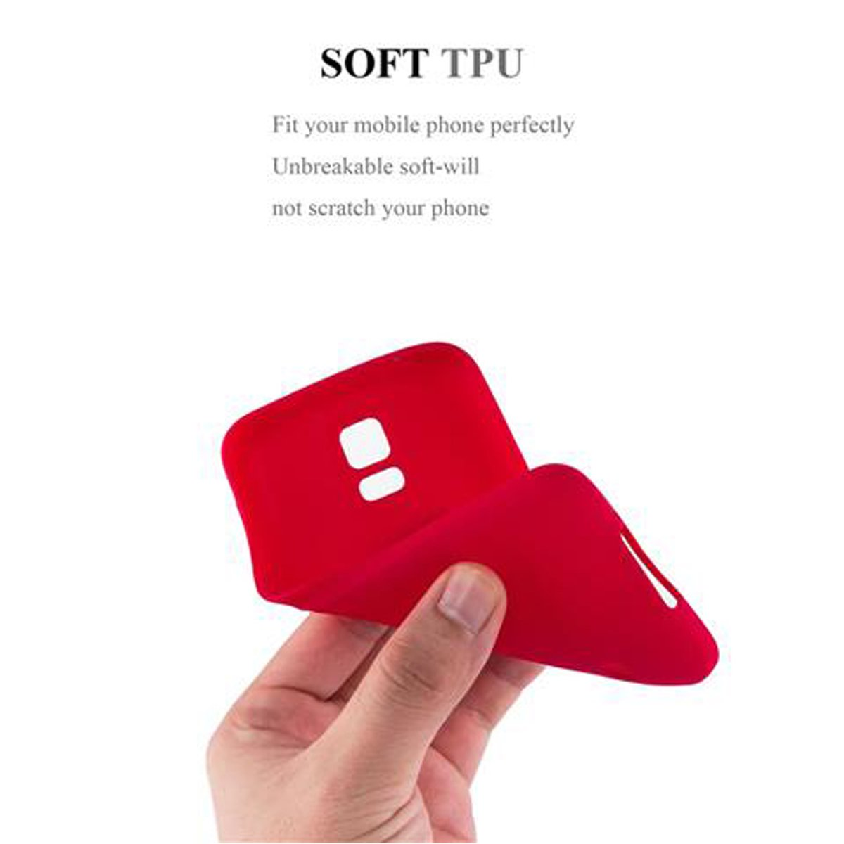 TPU FROST Frosted Samsung, S5 / CADORABO ROT Backcover, Schutzhülle, NEO, Galaxy S5