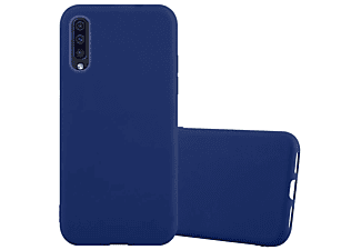 carcasa de móvil Funda flexible para móvil - Carcasa de TPU Silicona ultrafina;CADORABO, Samsung, Galaxy A50, candy azul oscuro