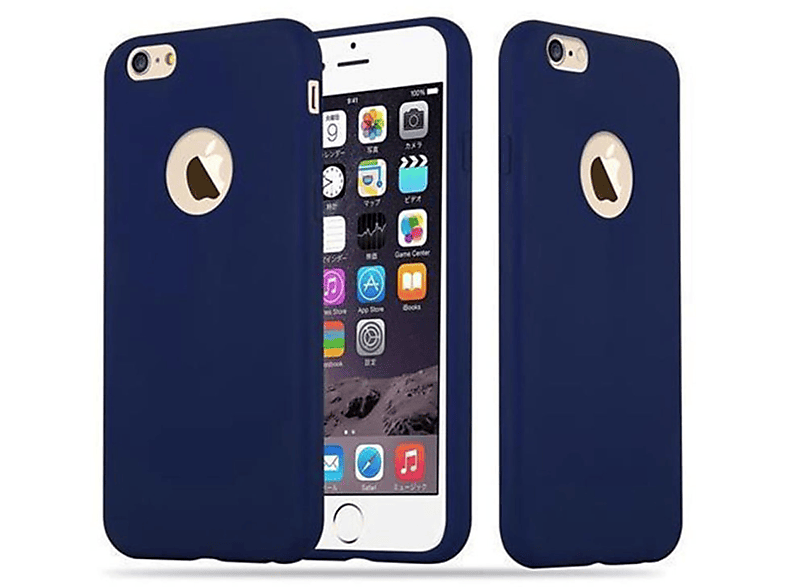 CADORABO Hülle im TPU Candy Style, Backcover, Apple, iPhone 6 / 6S, CANDY DUNKEL BLAU