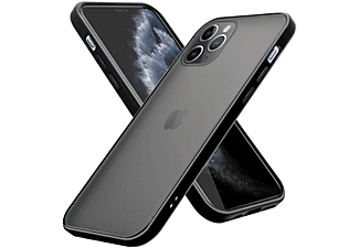 carcasa de móvil  - Funda para móvil de plástico duro y TPU Silicona - carcasa híbrida CADORABO, Apple, iPhone 11 Pro, mate negro
