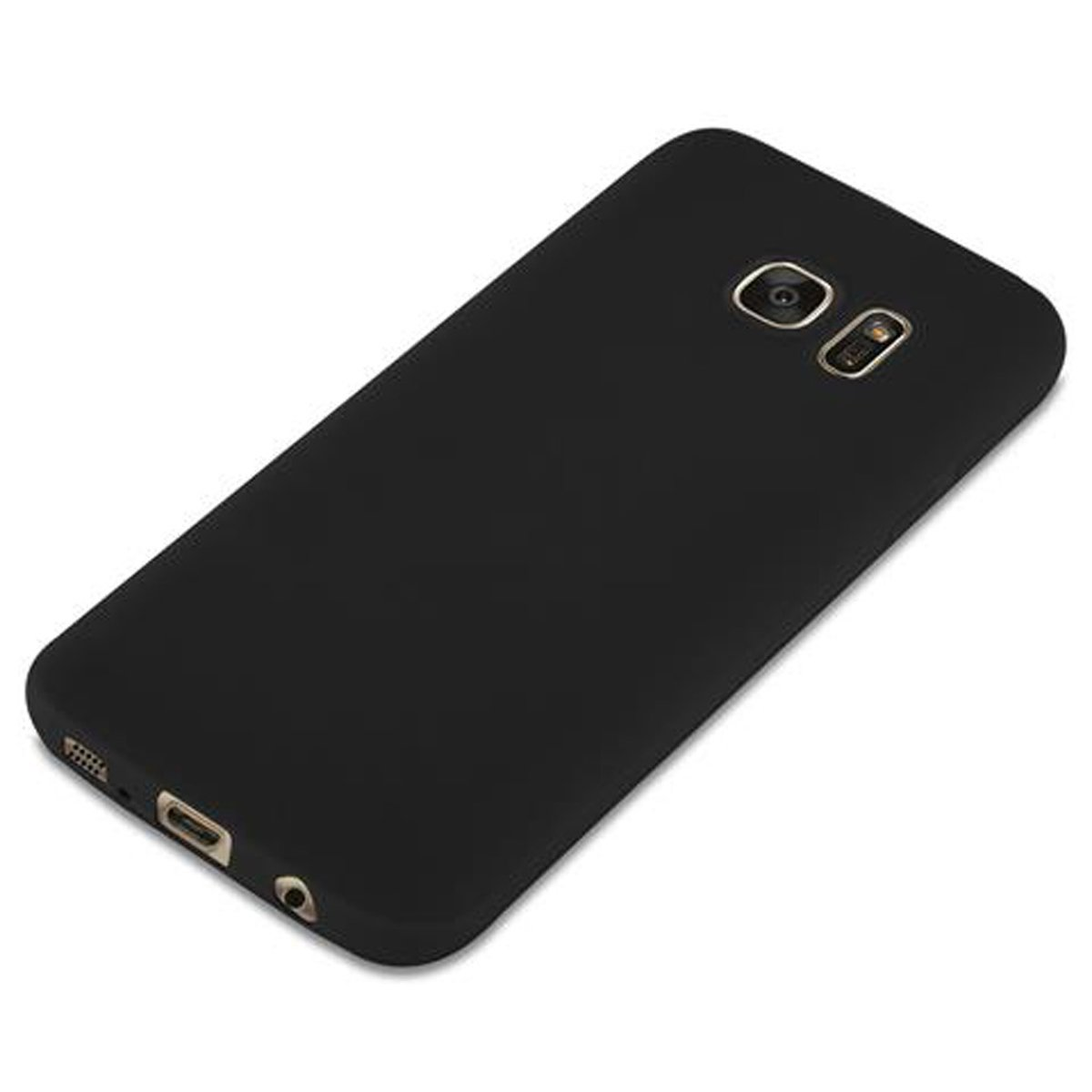 Galaxy CANDY Candy Hülle Backcover, im S7, CADORABO Samsung, TPU SCHWARZ Style,