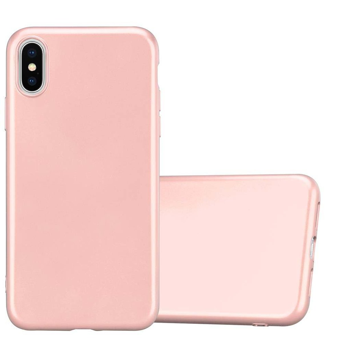 CADORABO TPU Metallic iPhone Matt GOLD ROSÉ Apple, Backcover, METALLIC XS MAX, Hülle