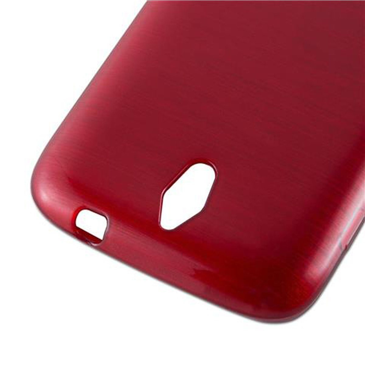 CADORABO TPU ASCEND Huawei, Hülle, ROT Brushed Backcover, G610
