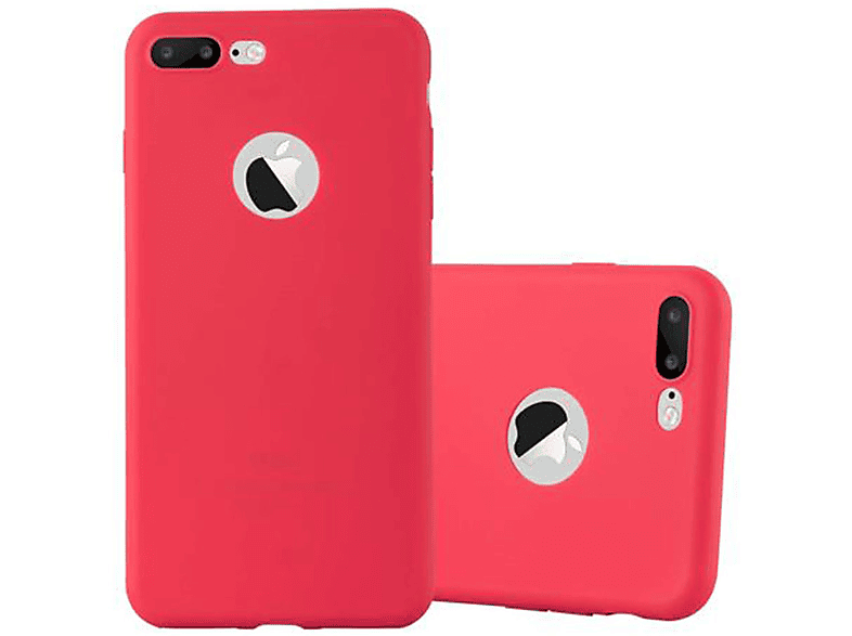 CADORABO Hülle im TPU Candy Style, Backcover, Apple, iPhone 7 PLUS / 7S PLUS / 8 PLUS, CANDY ROT