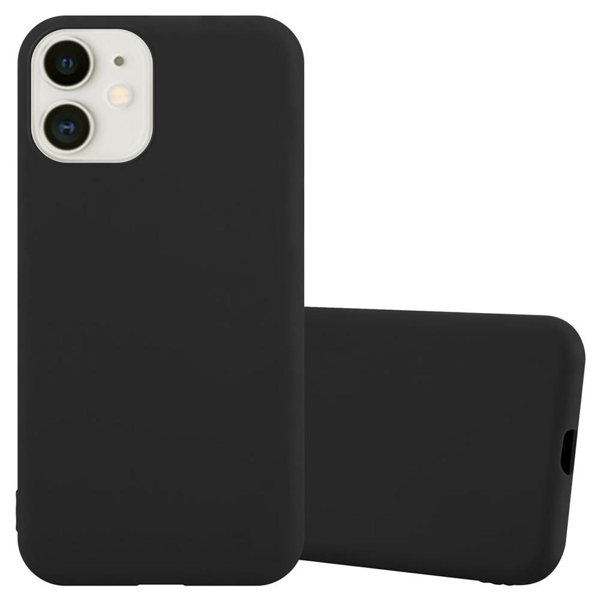 Style, SCHWARZ im Apple, Hülle MINI, TPU Backcover, CANDY CADORABO iPhone Candy 12