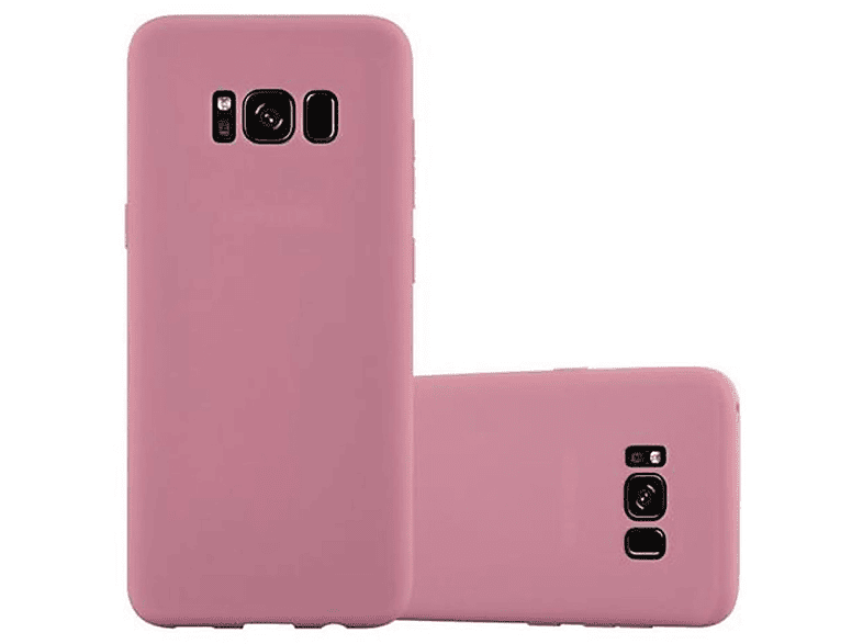 CADORABO Galaxy Candy ROSA TPU Backcover, im S8 Style, CANDY Hülle PLUS, Samsung,
