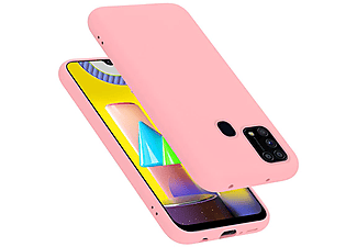 carcasa de móvil  - Funda flexible para móvil - Carcasa de TPU Silicona ultrafina CADORABO, Samsung, Galaxy M31, liquid rosa