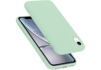 carcasa de móvil  - Funda flexible para móvil - Carcasa de TPU Silicona ultrafina CADORABO, Apple, iPhone XR, liquid verde claro