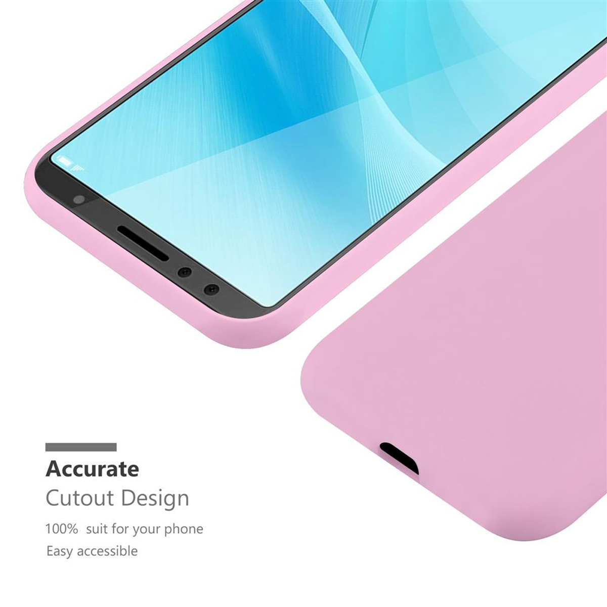 Huawei, Hülle ROSA Backcover, TPU im CADORABO Candy CANDY 2s, NOVA Style,