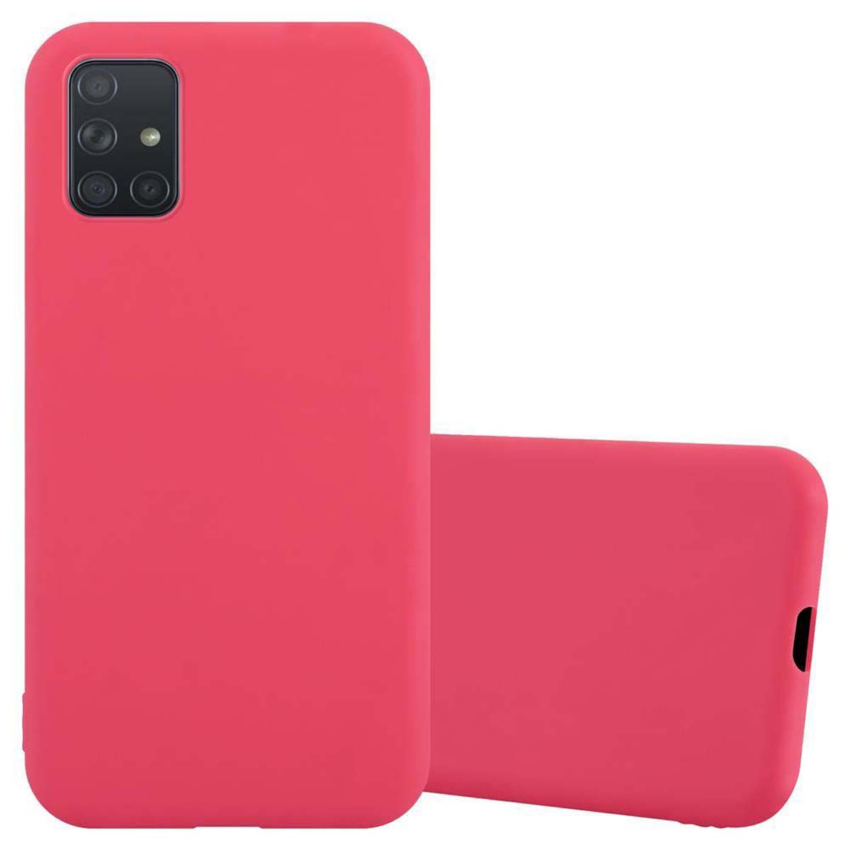 CADORABO Hülle im Galaxy ROT CANDY A51 Samsung, TPU Candy / Backcover, Style, M40s, 4G