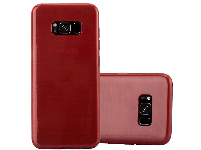 CADORABO TPU Brushed Hülle, Backcover, Samsung, Galaxy S8, ROT