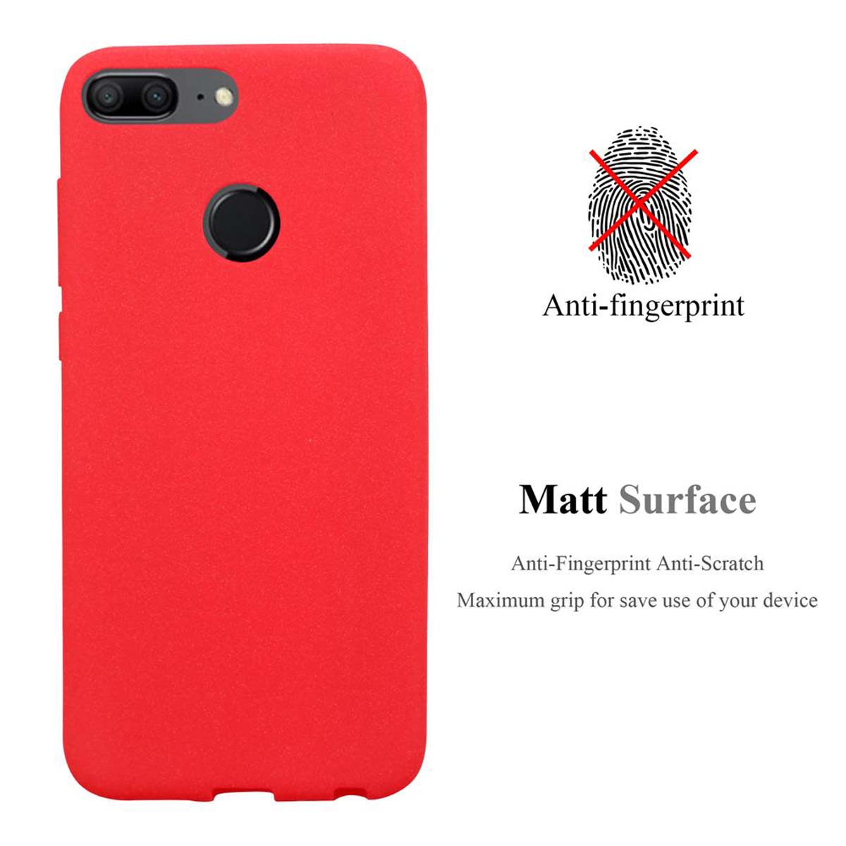 9 ROT TPU Honor, FROST Schutzhülle, LITE, CADORABO Frosted Backcover,