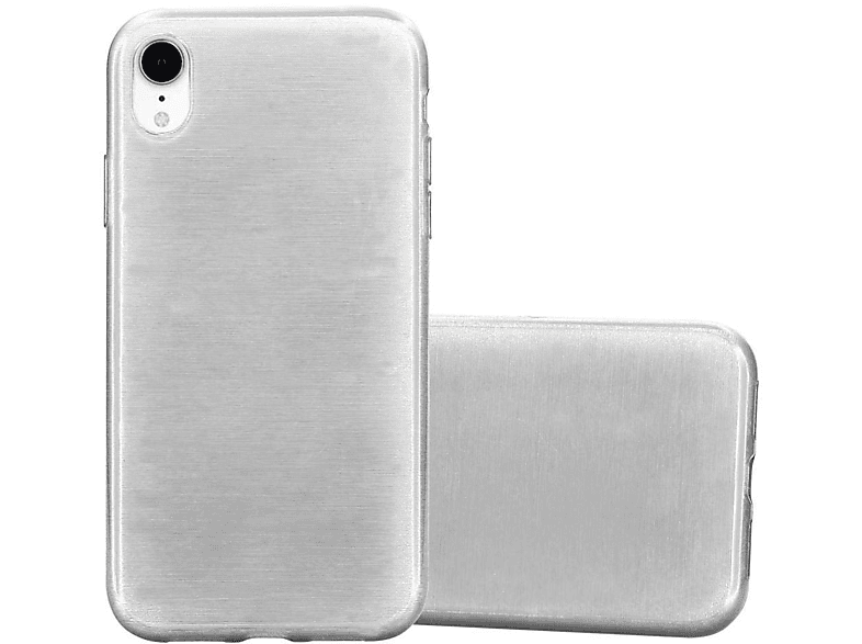 TPU Apple, SILBER Hülle, Brushed XR, CADORABO iPhone Backcover,