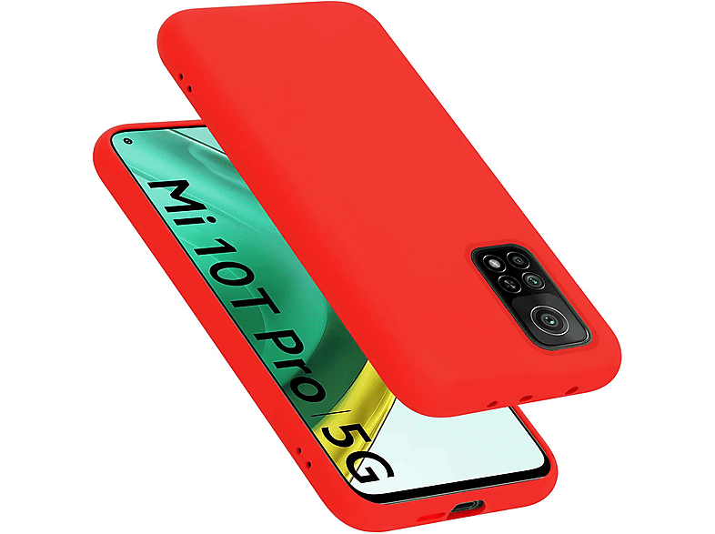 CADORABO Hülle im Liquid Silicone Case Style, Backcover, Xiaomi, Mi 10T / Mi 10T PRO, LIQUID ROT