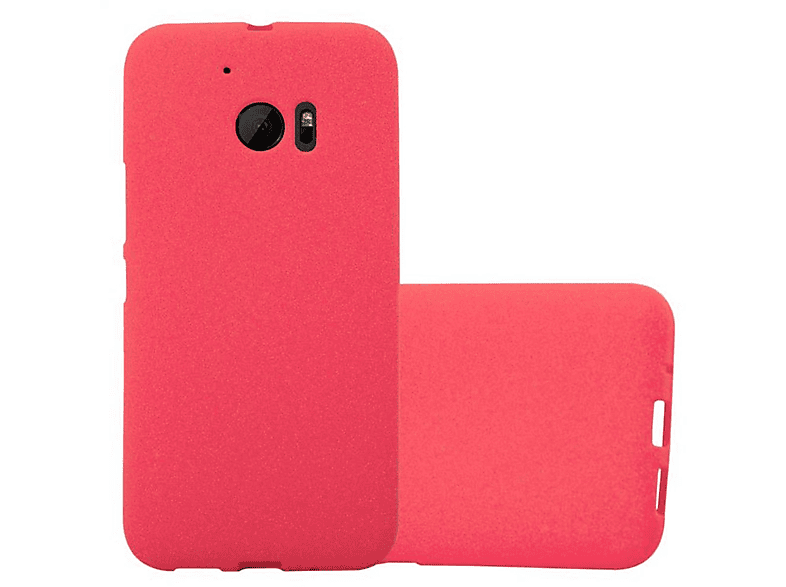 CADORABO TPU Frosted Schutzhülle, FROST HTC, Backcover, ROT M10, ONE