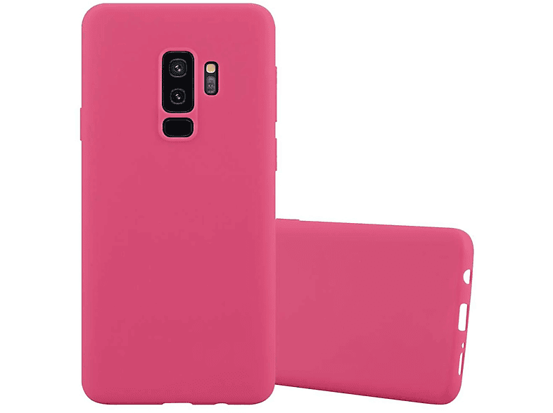 im Backcover, CADORABO Candy Hülle CANDY TPU Samsung, Galaxy PLUS, ROT S9 Style,