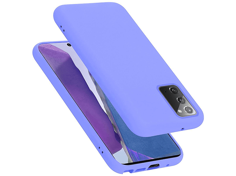 Case Galaxy Samsung, CADORABO Hülle LIQUID Backcover, 20, Silicone NOTE HELL Style, Liquid im LILA