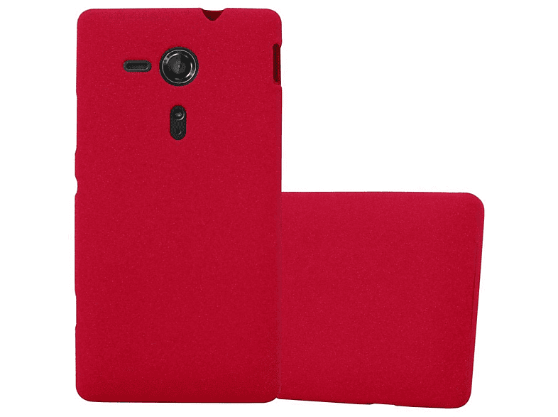 CADORABO TPU Frosted SP, Backcover, FROST Schutzhülle, ROT Xperia Sony