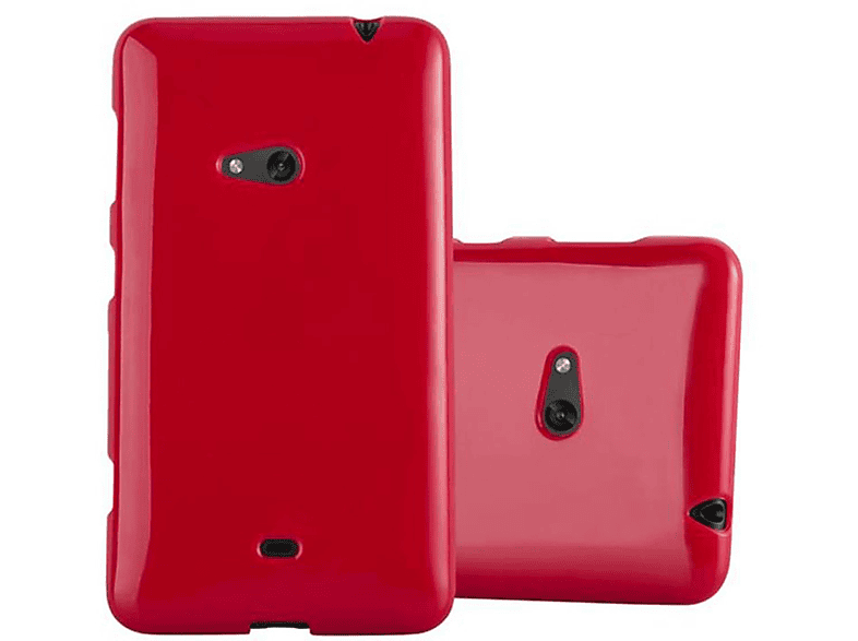Nokia, 625, JELLY TPU Backcover, CADORABO Handyhülle, ROT Lumia Jelly