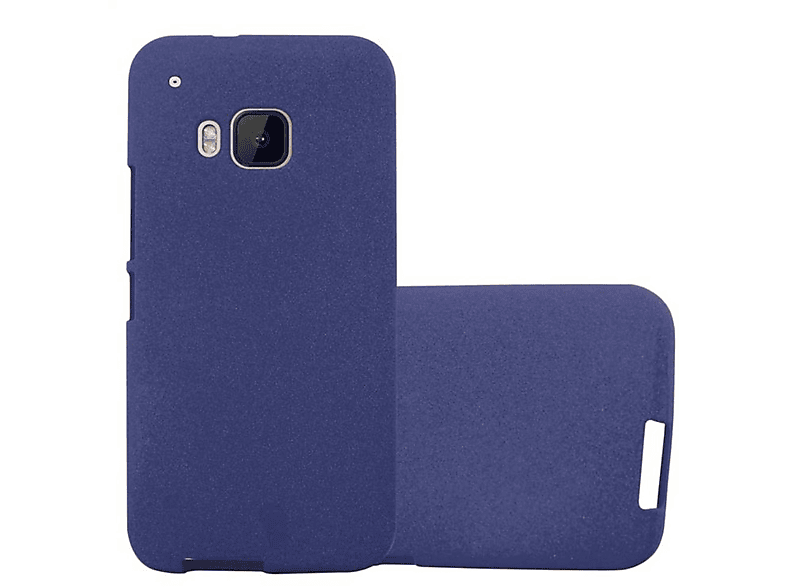 CADORABO TPU Frosted Schutzhülle, FROST DUNKEL HTC, BLAU Backcover, ONE M9