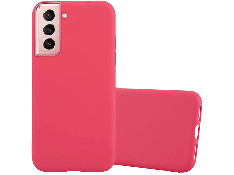 CADORABO Hülle Galaxy Style, Samsung, im ROT PLUS, CANDY TPU Candy S21 Backcover