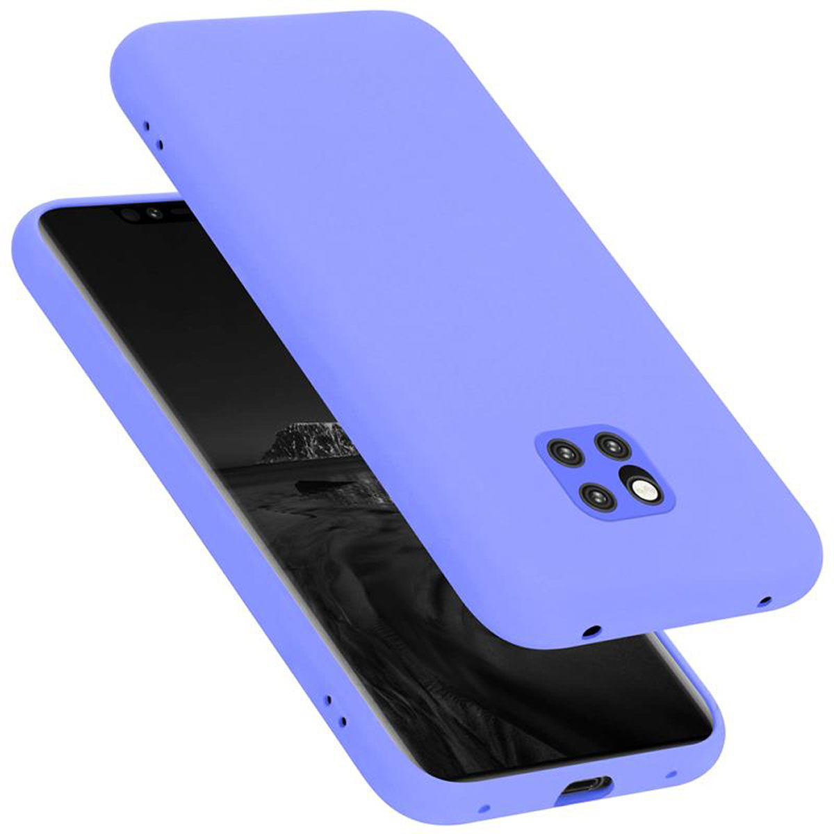 20 CADORABO LIQUID Huawei, Silicone Liquid Case Backcover, PRO, LILA HELL im MATE Hülle Style,
