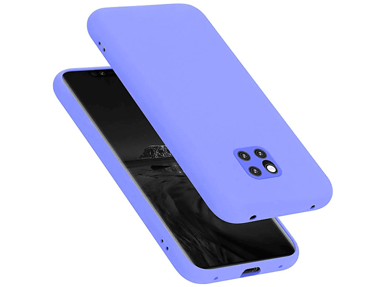 CADORABO Hülle im Liquid Silicone Case Style, Backcover, Huawei, MATE 20 PRO, LIQUID HELL LILA