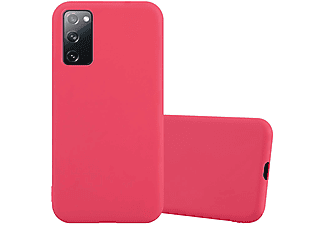 carcasa de móvil  - Funda flexible para móvil - Carcasa de TPU Silicona ultrafina CADORABO, Samsung, Galaxy S20 FE, candy rojo