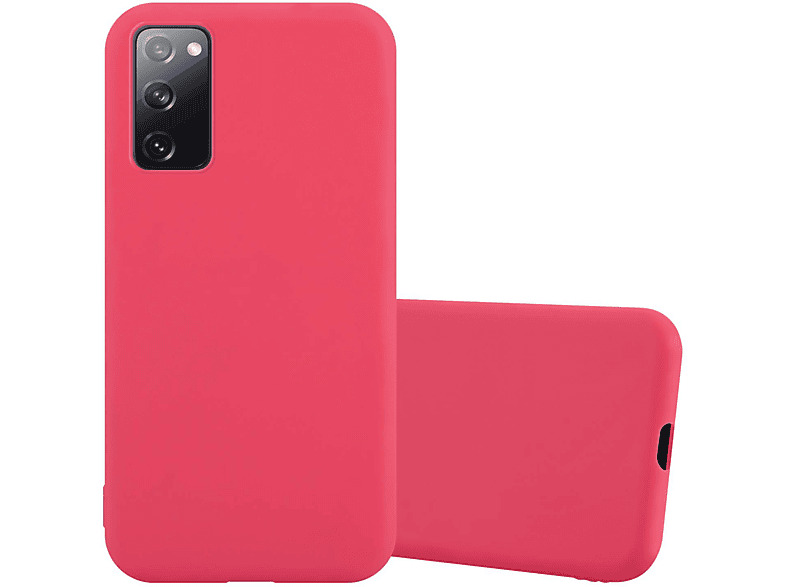 CADORABO Hülle im TPU Candy FE, Samsung, Galaxy S20 ROT CANDY Style, Backcover