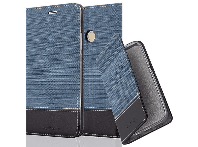 Mi DUNKEL Xiaomi, Book Style, BLAU SCHWARZ Jeans 2, CADORABO MAX Bookcover, Schutzhülle im