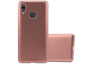CADORABO TPU Matt Metallic Silikon Hülle, Backcover, Huawei, P20 LITE 2018 / NOVA 3E, METALLIC ROSÉ GOLD