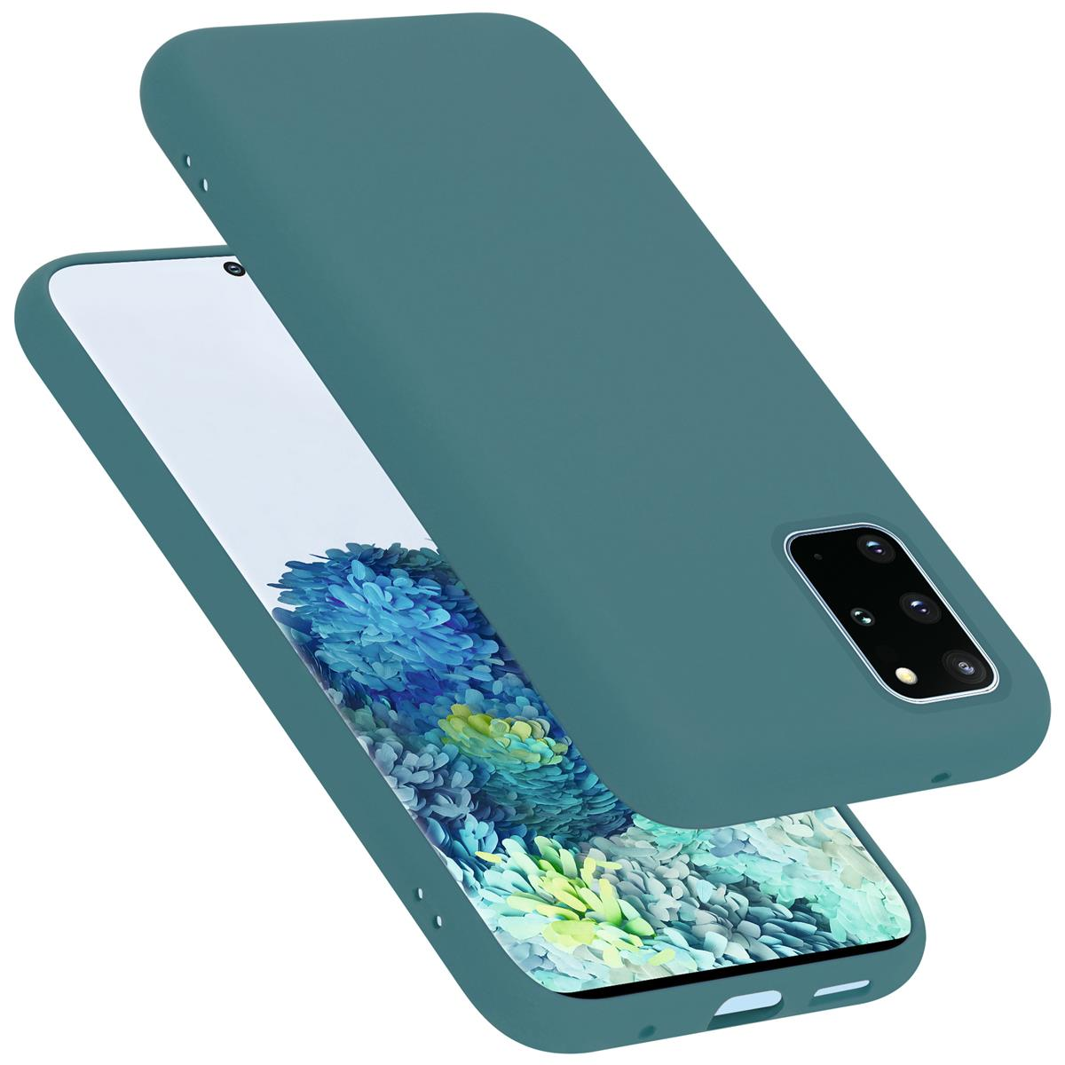 GRÜN Hülle Galaxy Backcover, im CADORABO Samsung, Silicone S20 Liquid PLUS, LIQUID Style, Case