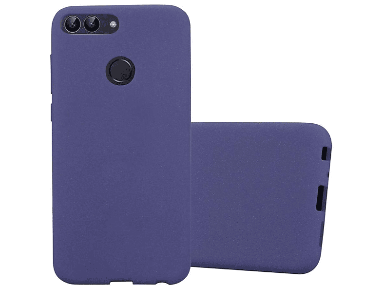 CADORABO TPU Frosted / 7S, Backcover, 2018 FROST BLAU Huawei, Schutzhülle, DUNKEL SMART Enjoy P