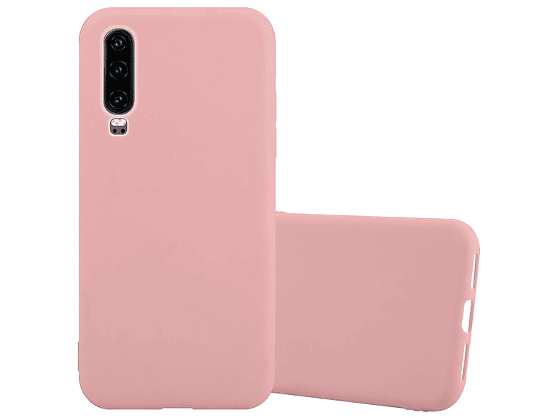 CADORABO Hülle im TPU Backcover, P30, ROSA Style, Huawei, CANDY Candy