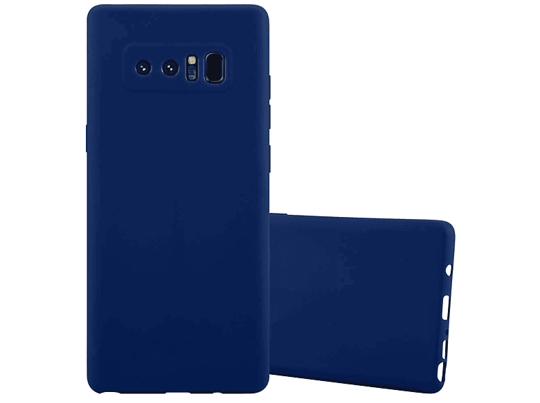 CADORABO Hülle im TPU Candy Backcover, 8, Style, DUNKEL Galaxy CANDY Samsung, NOTE BLAU