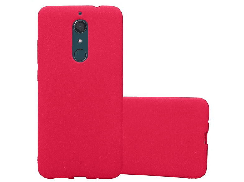 CADORABO TPU Frosted Schutzhülle, Backcover, WIKO, VIEW XL, FROST ROT