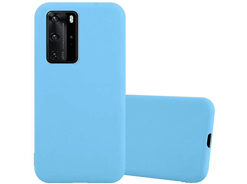 CADORABO Hülle im Backcover, PRO P40 Style, BLAU Candy TPU Huawei, / PRO+, CANDY P40