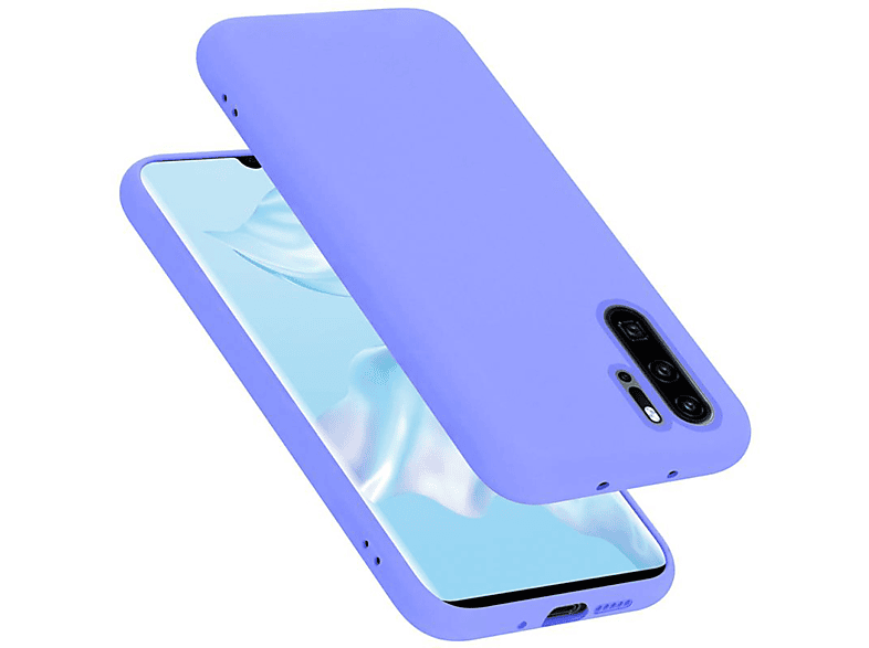 CADORABO Hülle im Liquid Silicone Case Style, Backcover, Huawei, P30 PRO, LIQUID HELL LILA