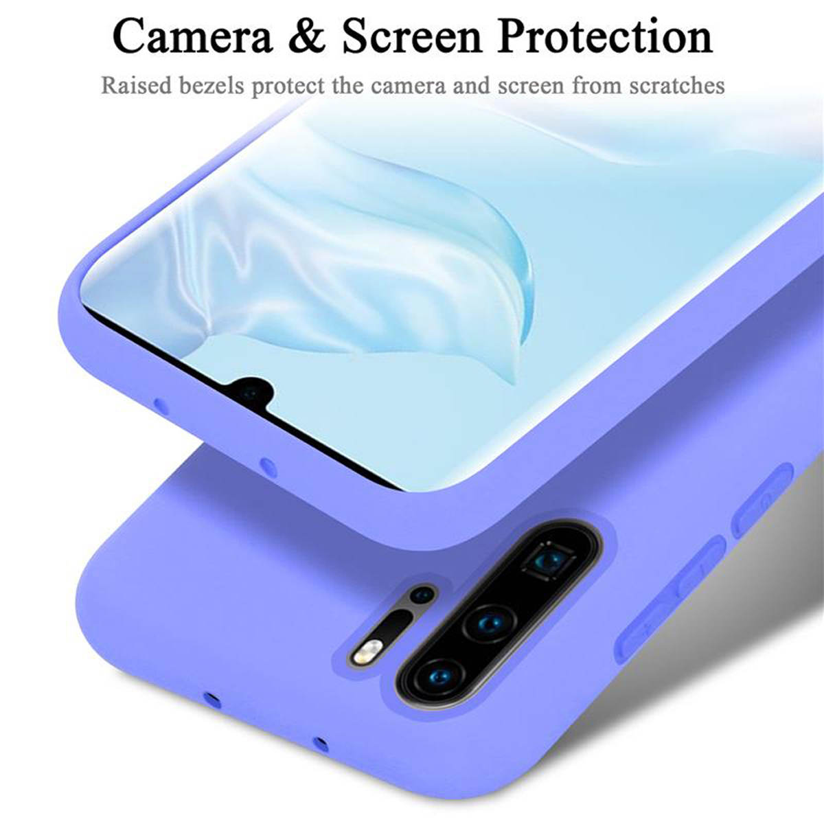 Style, P30 Backcover, PRO, LILA HELL Silicone Case Huawei, Liquid Hülle im CADORABO LIQUID