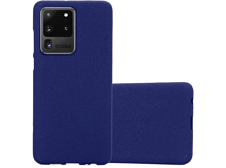 BLAU CADORABO Frosted FROST S20 Backcover, Samsung, TPU ULTRA, DUNKEL Galaxy Schutzhülle,