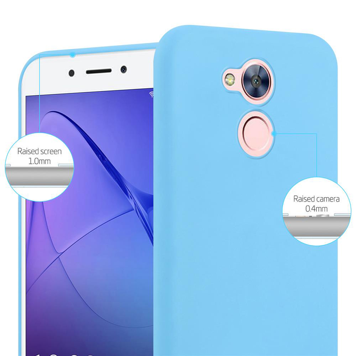 CADORABO Hülle im TPU Style, Honor, 5C Backcover, 6A Candy CANDY PRO PRO, / BLAU