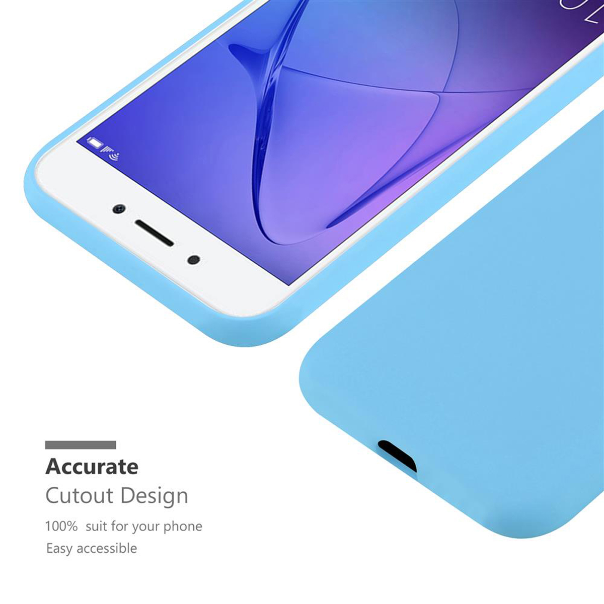 CADORABO Hülle im 6A TPU PRO, PRO Style, / Honor, Candy 5C BLAU Backcover, CANDY