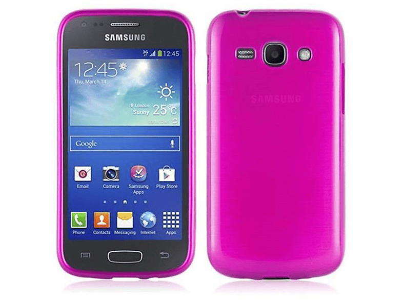 CADORABO TPU Galaxy Samsung, PINK 3, ACE Hülle, Brushed Backcover