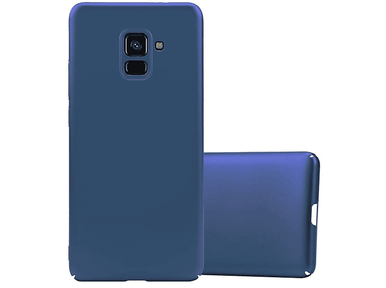 CADORABO Hülle im Hard Case Matt Metall Style, Backcover, Samsung, Galaxy A8 2018, METALL BLAU | Backcover