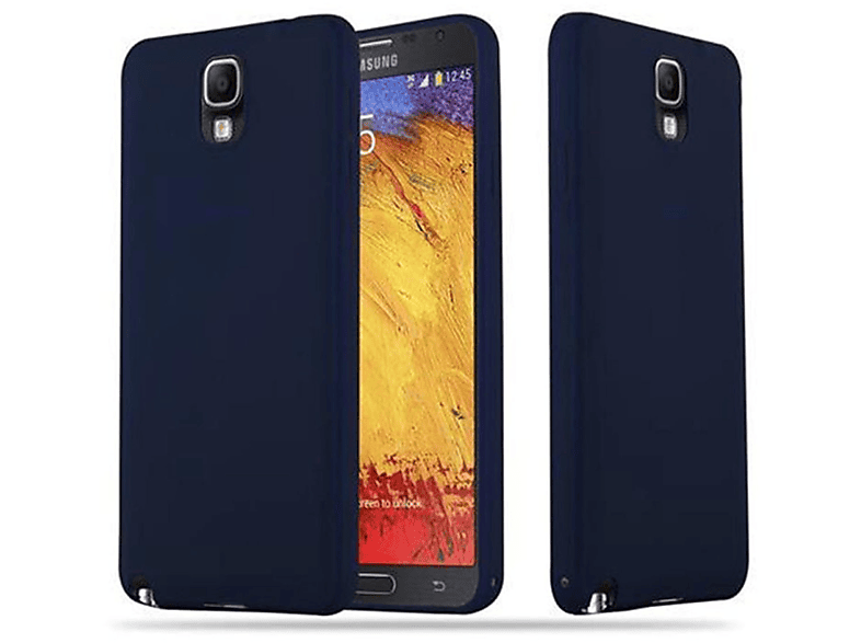 NOTE CANDY Candy 3, im Galaxy Backcover, Hülle TPU Style, DUNKEL Samsung, BLAU CADORABO